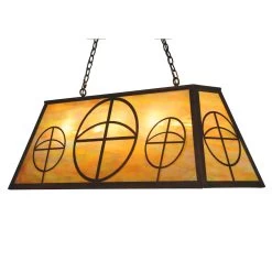 Circle Cross 48 Inch 9 Light Linear Suspension Light By Meyda Lighting