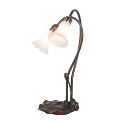White Pond Lily 16 Inch Accent Lamp By Meyda Lighting