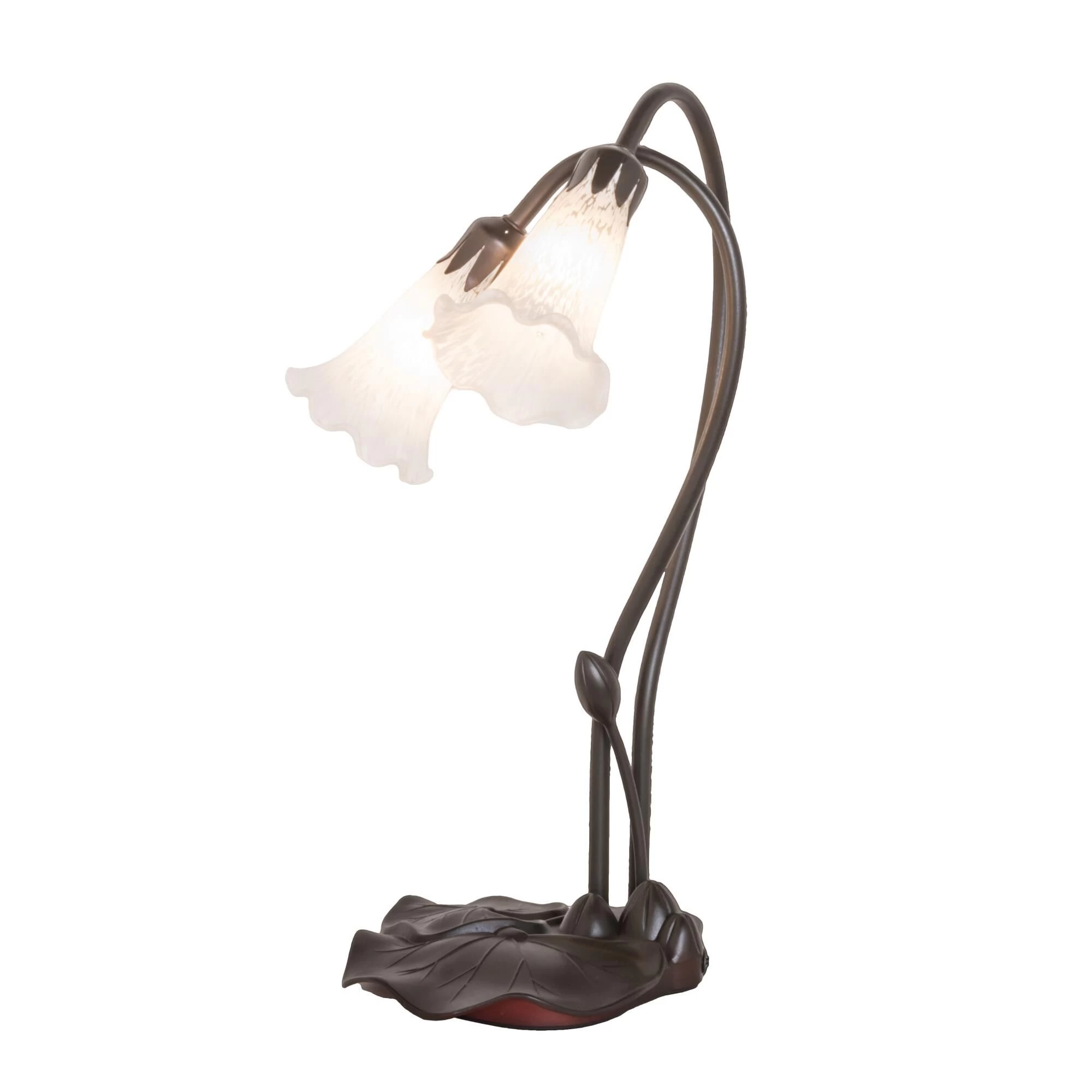 White Pond Lily 16 Inch Accent Lamp By Meyda Lighting