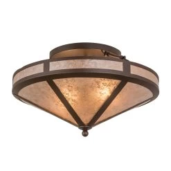 22 Inch 2 Light Flush Mount By Meyda Lighting