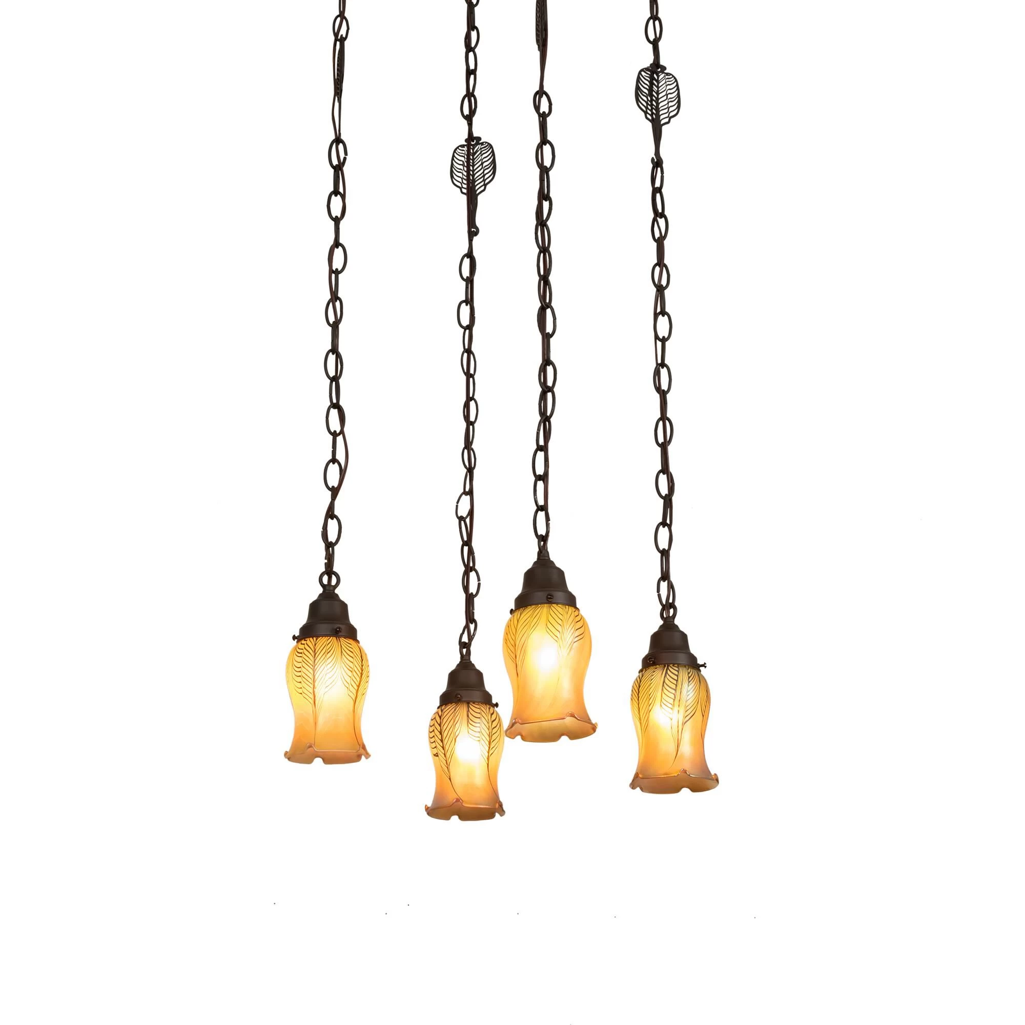 Bungalow 21 Inch 4 Light Flush Mount By Meyda Lighting