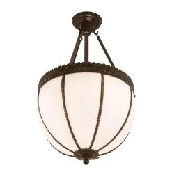 Shansky 15 Inch 2 Light Semi Flush Mount By Meyda Lighting