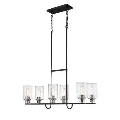 Clifton 34 Inch 6 Light Linear Suspension Light By Millennium Lighting