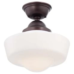 13 Inch 1 Light Semi Flush Mount By Minka Lavery