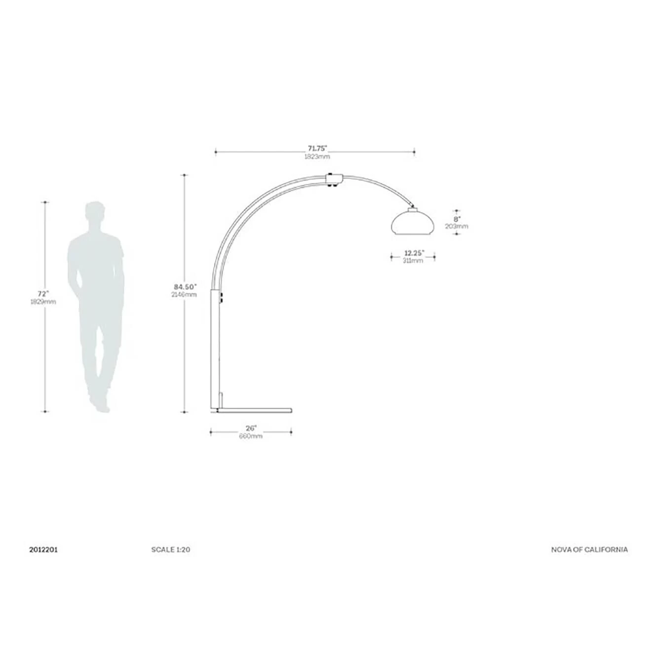 Morelli 85 Inch Floor Lamp By Nova Of California - Image 13