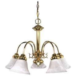 Ballerina 24 Inch 5 Light Chandelier By Nuvo Lighting