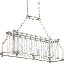 Desiree 38 Inch 6 Light Linear Suspension Light By Progress Lighting