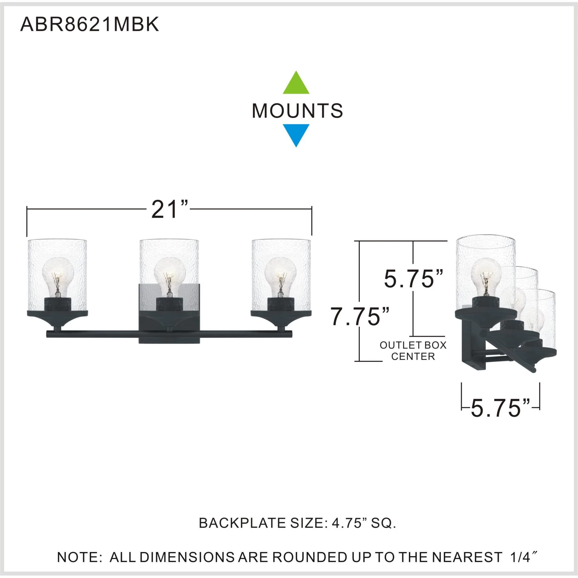 Abner 21 Inch 3 Light Bath Vanity Light By Quoizel - Image 18