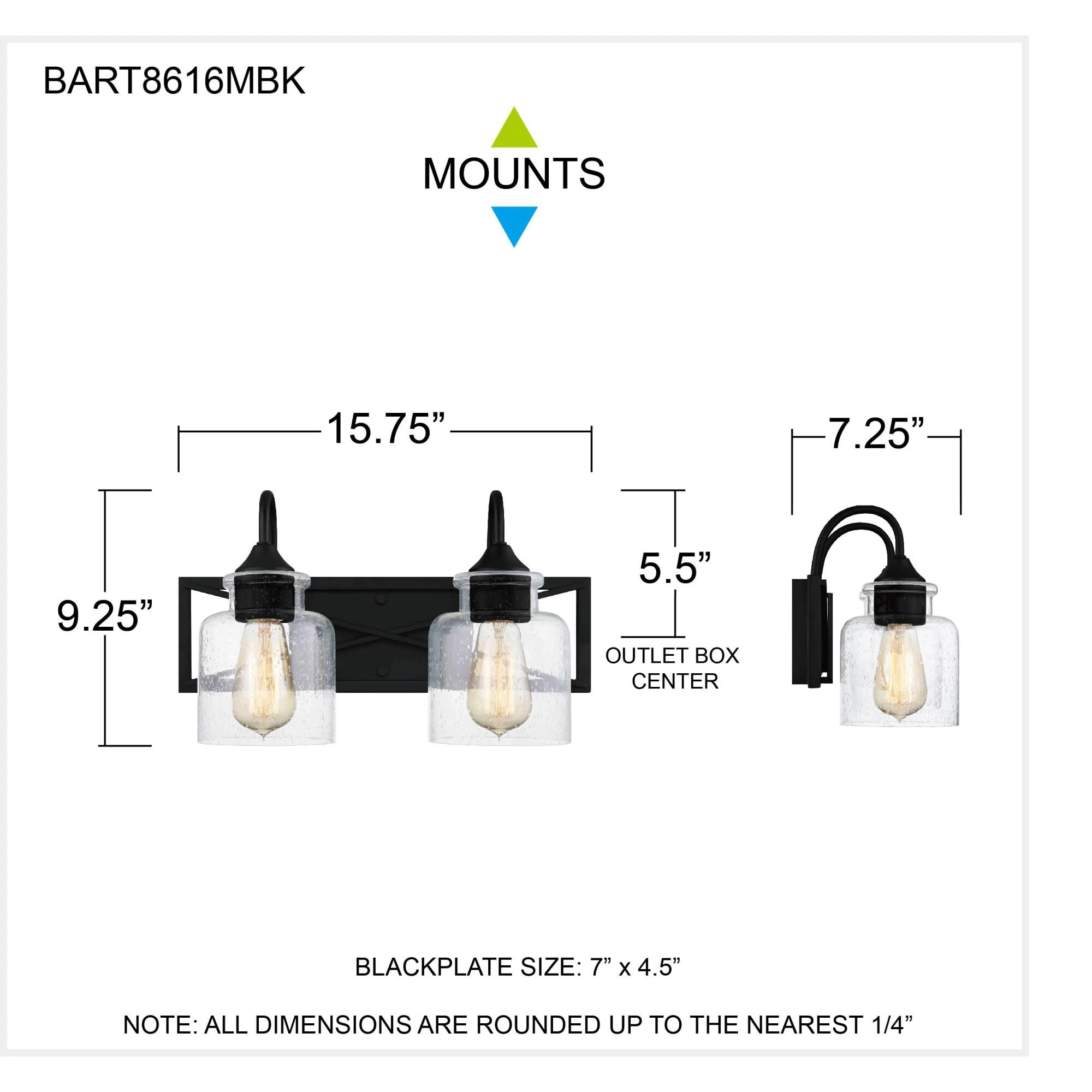 Bartley 15 Inch 2 Light Bath Vanity Light By Quoizel - Image 14
