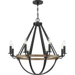 Bartlett 30 Inch 8 Light Chandelier By Quoizel