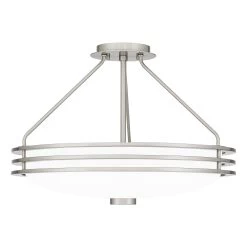 Emile 20 Inch 4 Light Semi Flush Mount By Quoizel