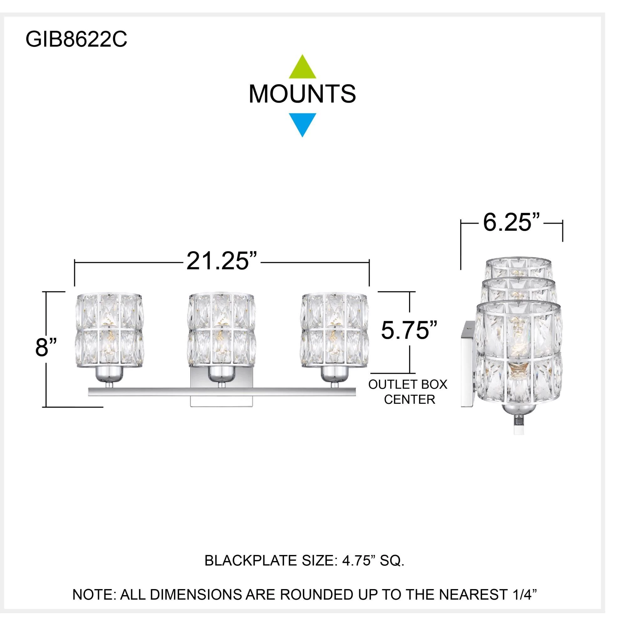 Gibson 21 Inch 3 Light Bath Vanity Light By Quoizel - Image 12