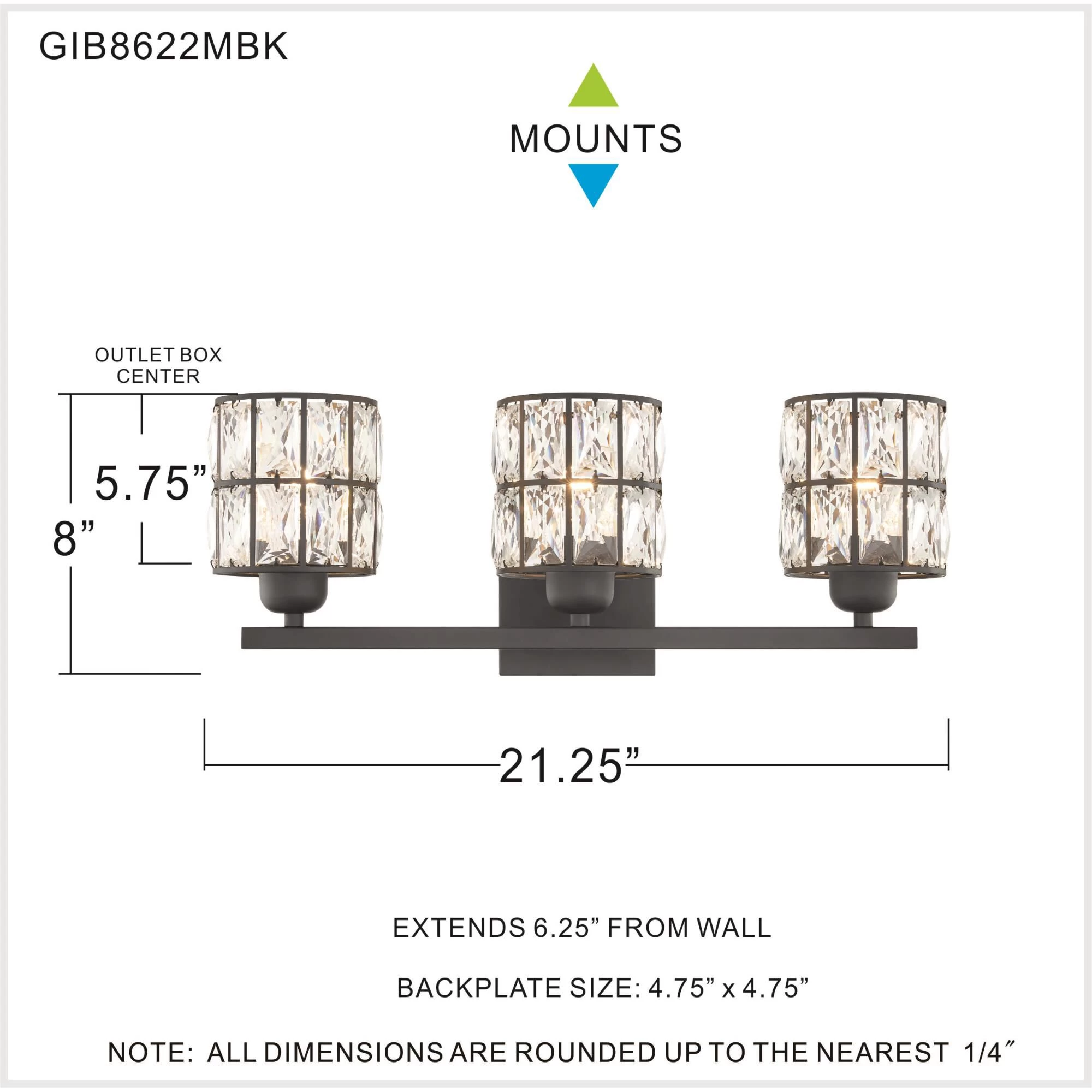 Gibson 21 Inch 3 Light Bath Vanity Light By Quoizel - Image 6