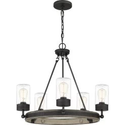 Kelleher 25 Inch 5 Light Chandelier By Quoizel