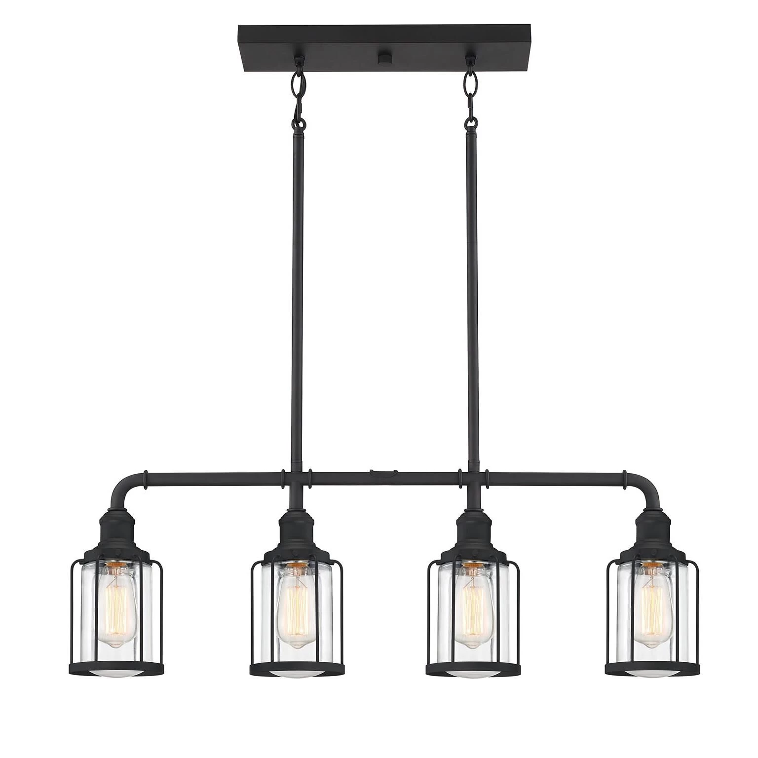 Ludlow 33 Inch 4 Light Linear Suspension Light By Quoizel