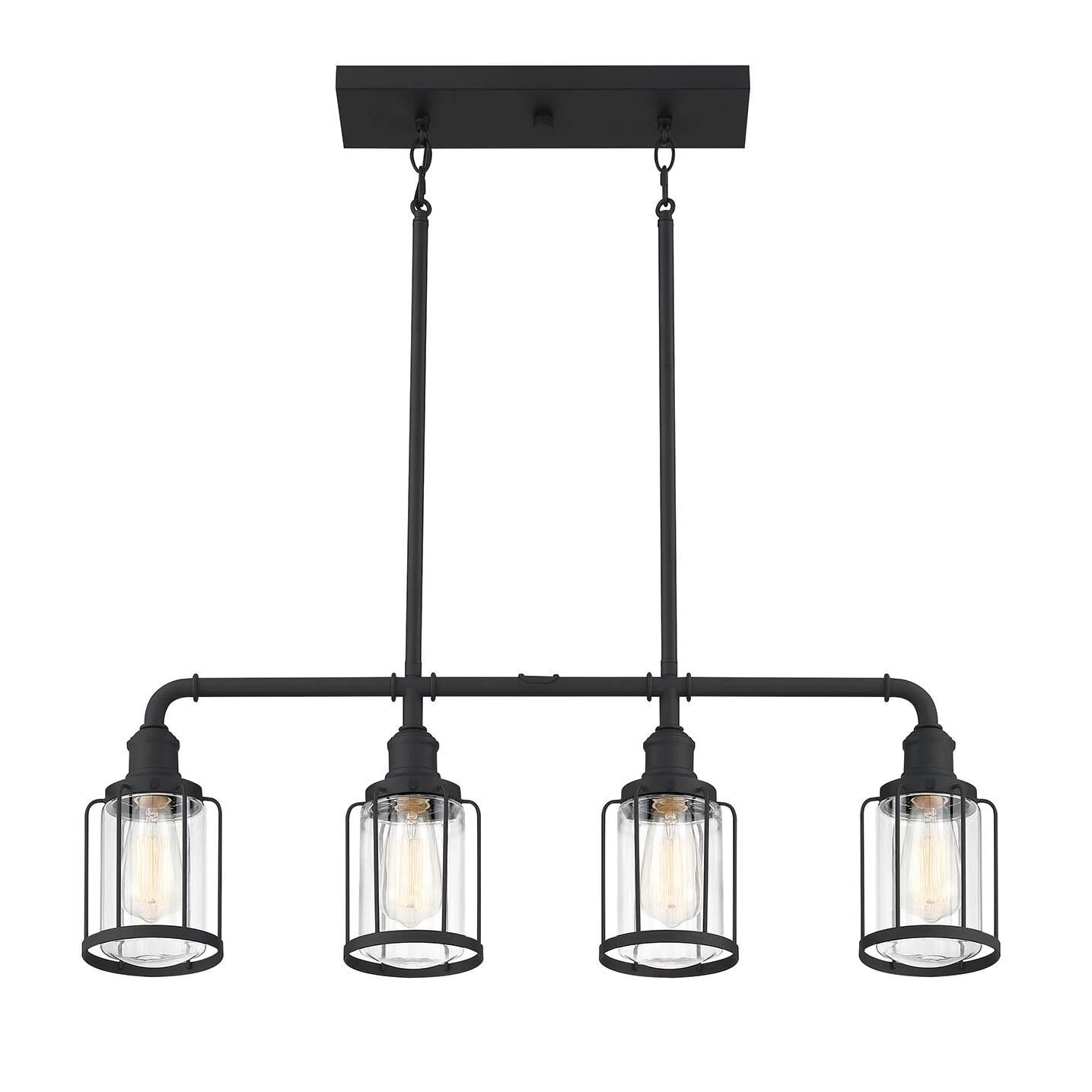 Ludlow 33 Inch 4 Light Linear Suspension Light By Quoizel - Image 3