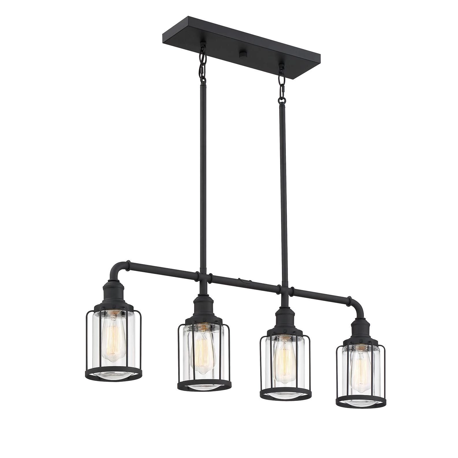 Ludlow 33 Inch 4 Light Linear Suspension Light By Quoizel - Image 4