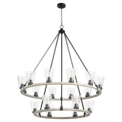 Paxton 45 Inch 18 Light Chandelier By Quorum International