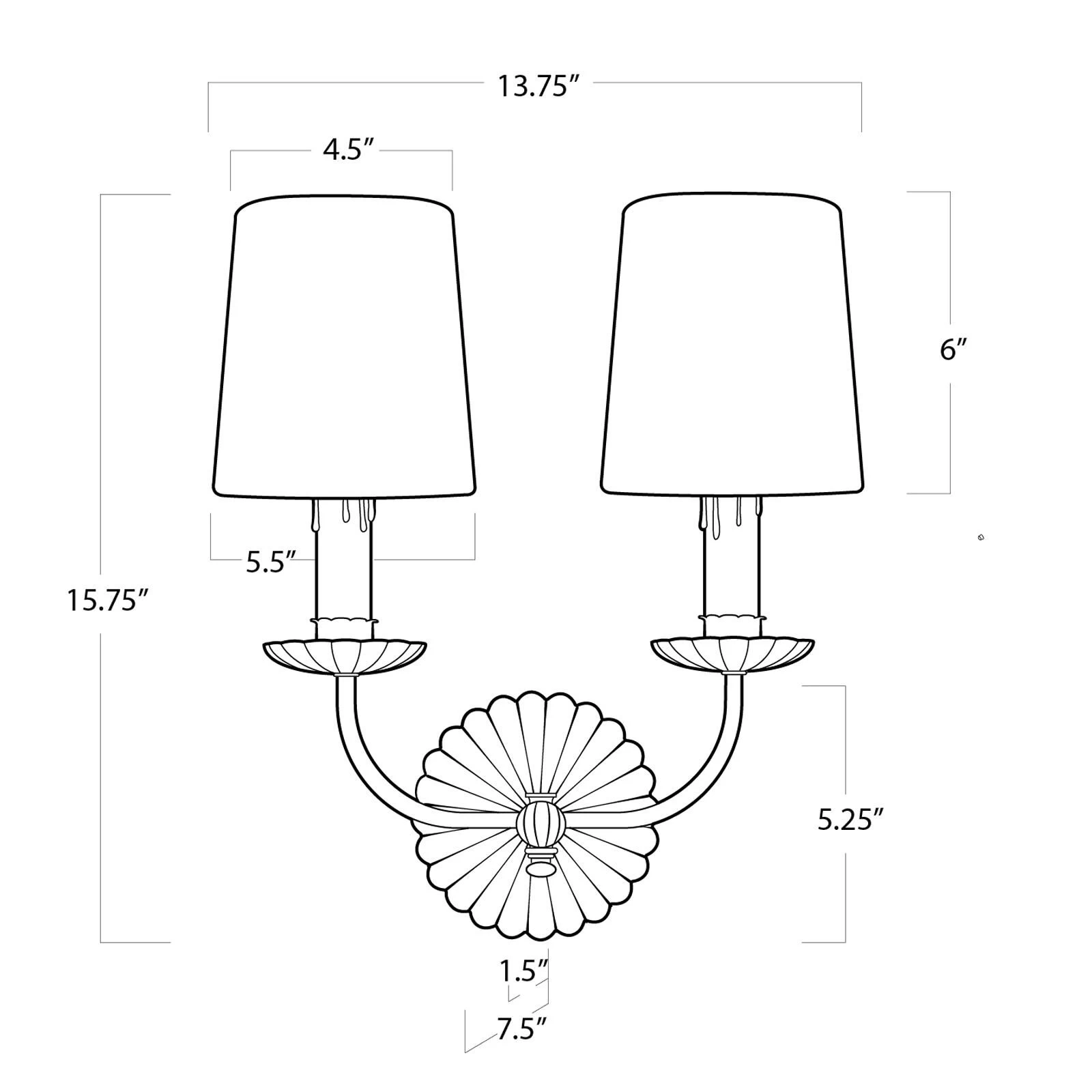 Clove 15 Inch Wall Sconce By Regina Andrew - Image 4