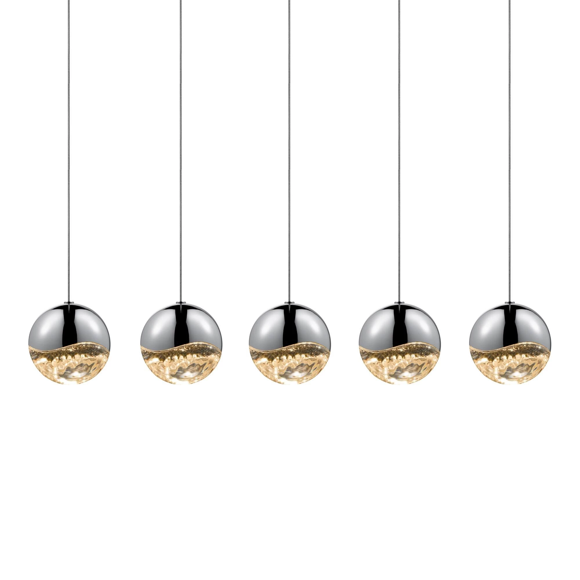 Robert Sonneman Grapes 38 Inch 5 Light LED Linear Suspension Light By SONNEMAN - Image 2