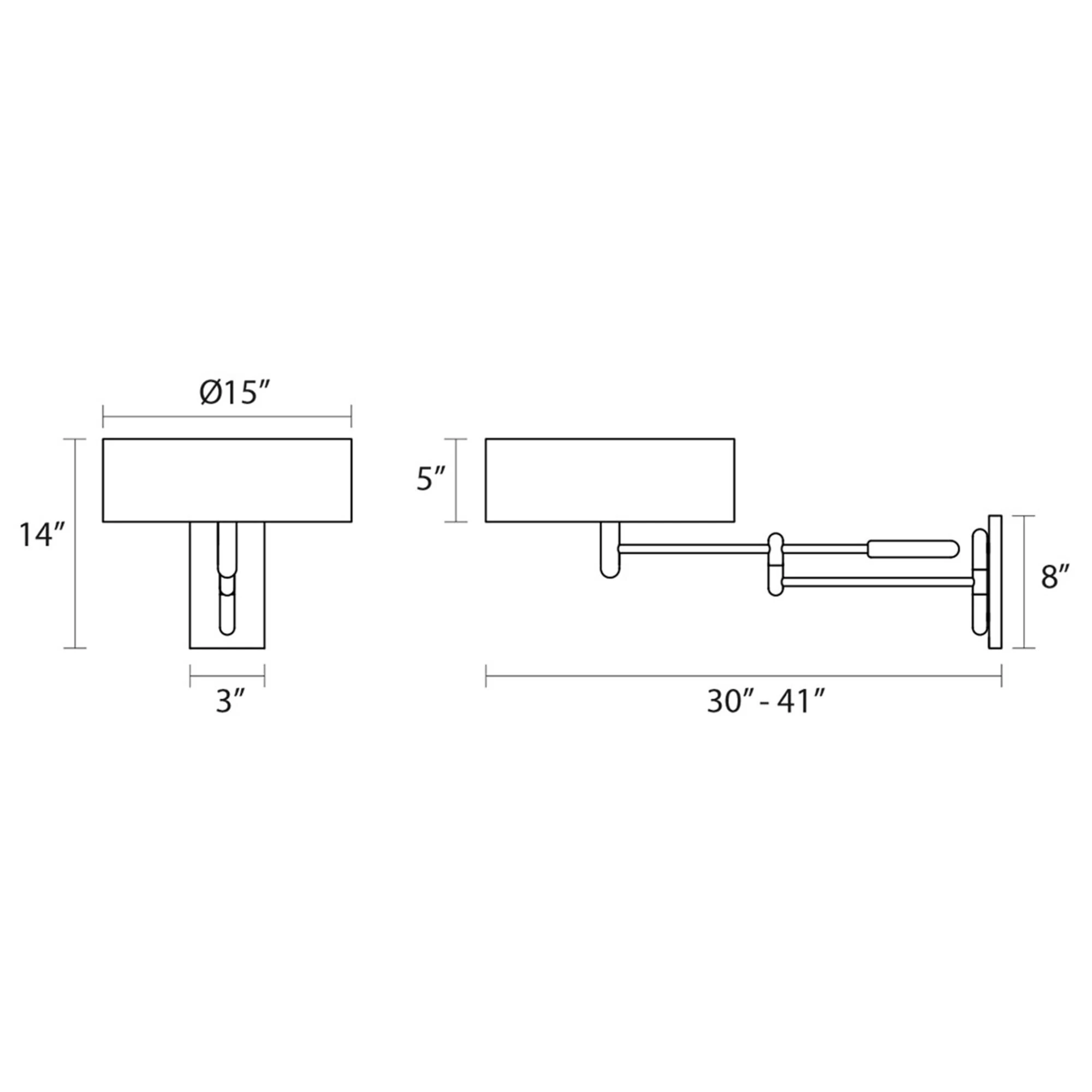 Robert Sonneman Perno Wall Swing Lamp By SONNEMAN - Clearance Special