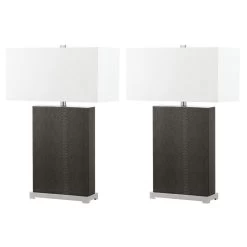Joyce Faux Snakeskin 27 Inch Set Of 2 Table Lamps By Safavieh