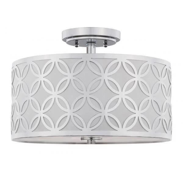 Cecily Leaf Trellis 15 Inch 3 Light Semi Flush Mount By Safavieh - Image 7