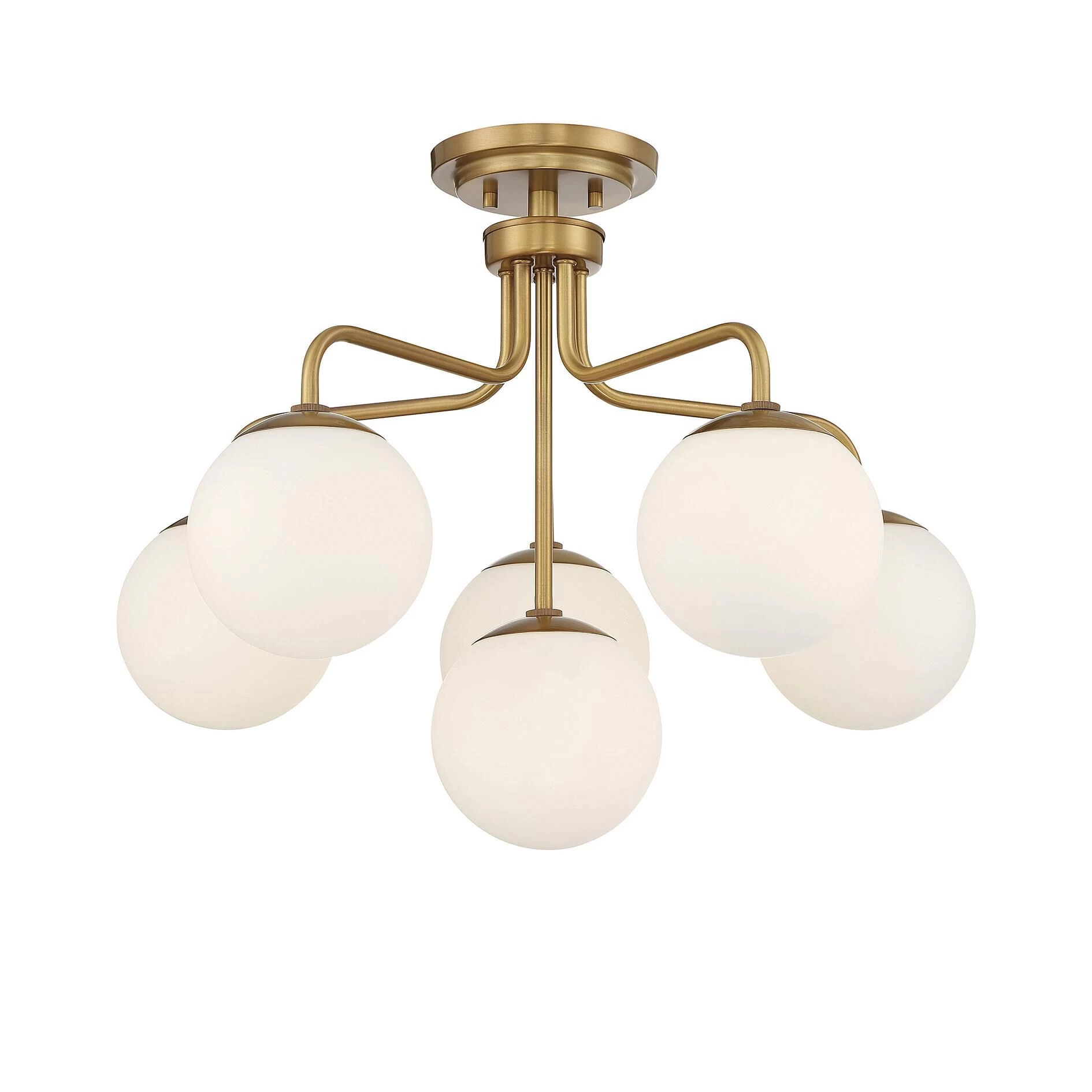 Marco 24 Inch 6 Light Semi Flush Mount By Savoy House - Image 3