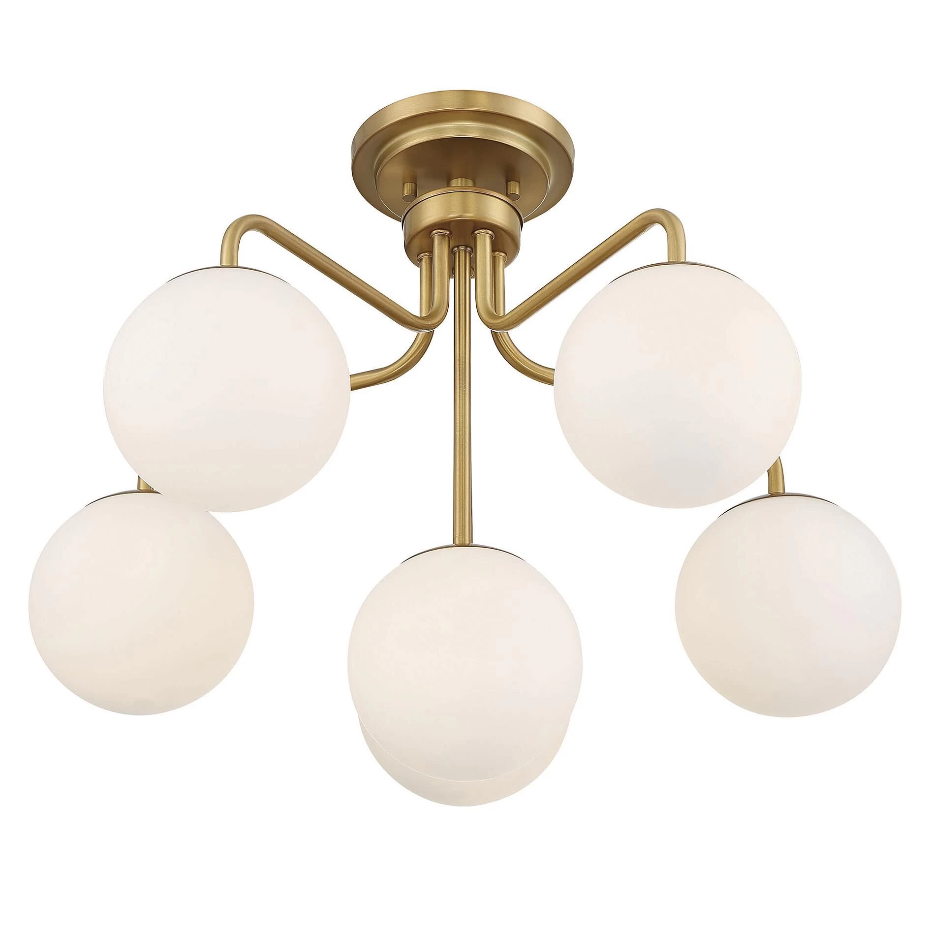 Marco 24 Inch 6 Light Semi Flush Mount By Savoy House - Image 4