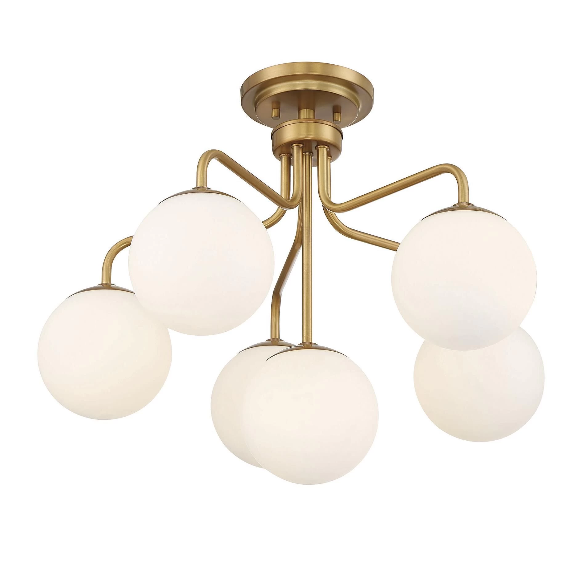 Marco 24 Inch 6 Light Semi Flush Mount By Savoy House - Image 5