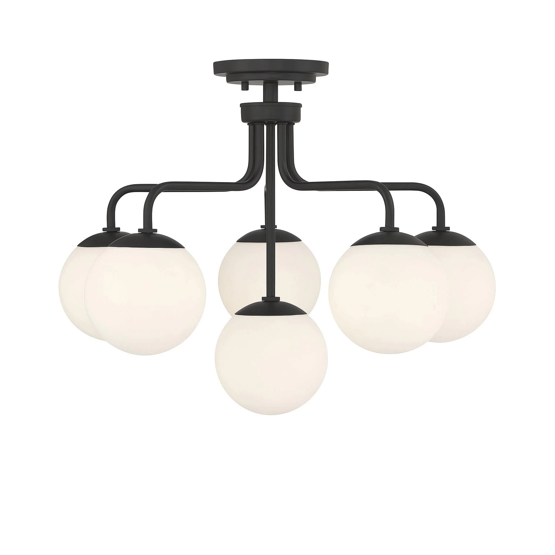 Marco 24 Inch 6 Light Semi Flush Mount By Savoy House - Image 7