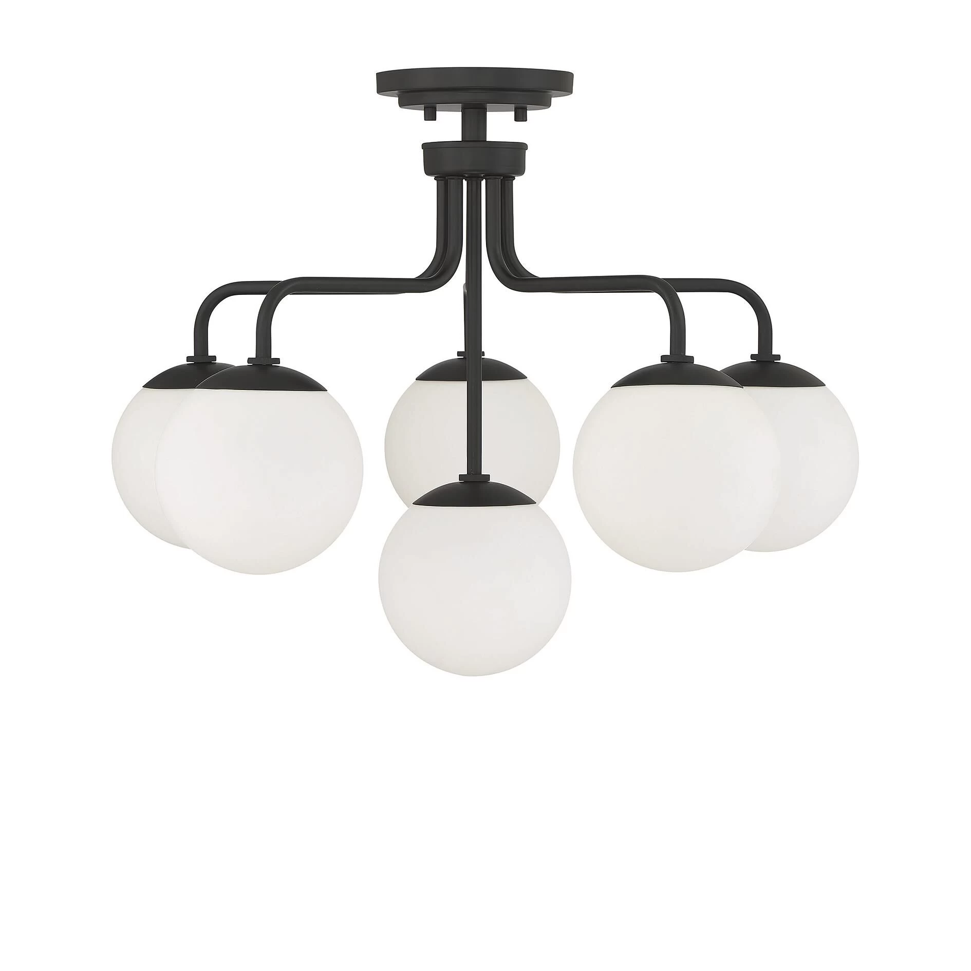 Marco 24 Inch 6 Light Semi Flush Mount By Savoy House - Image 8