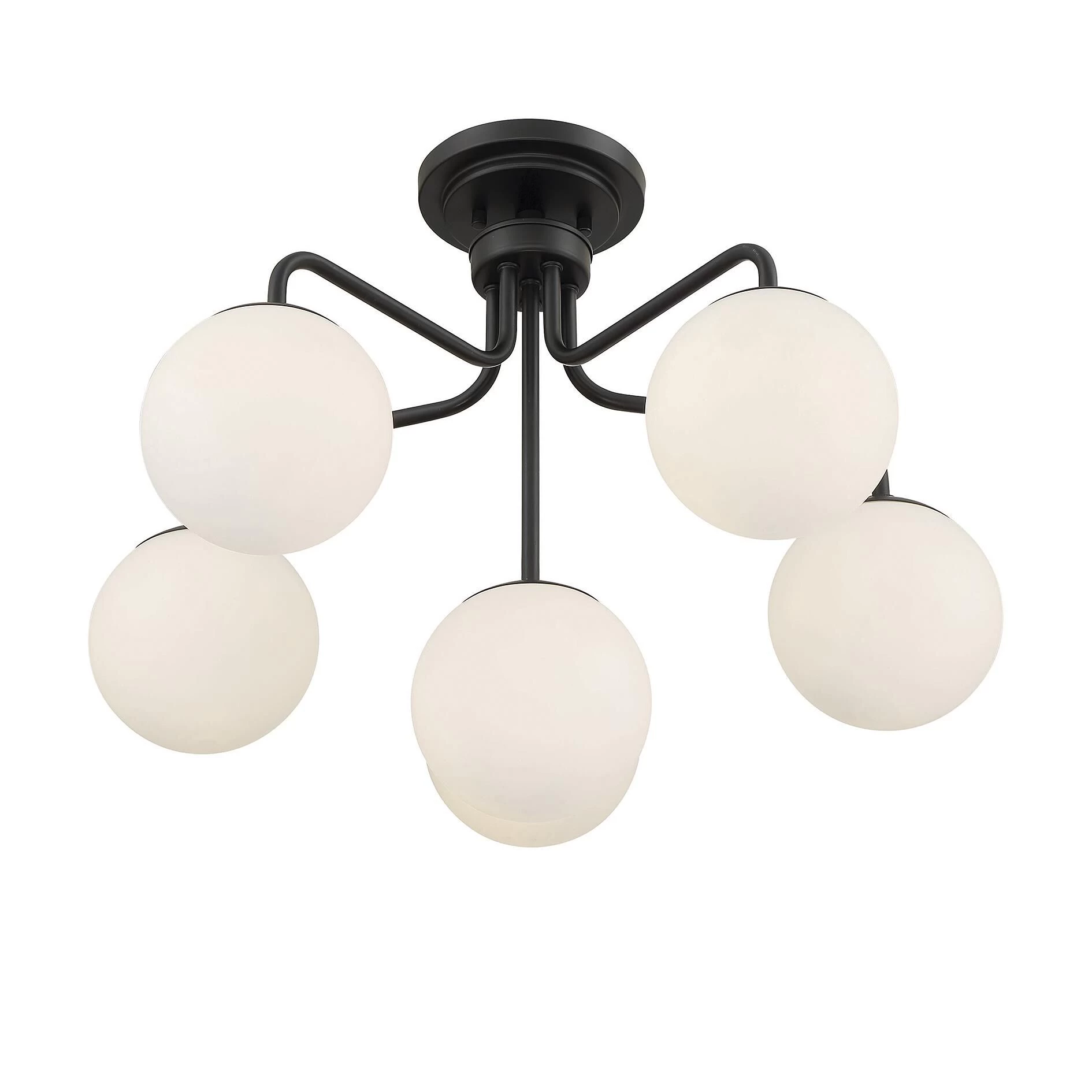 Marco 24 Inch 6 Light Semi Flush Mount By Savoy House - Image 10