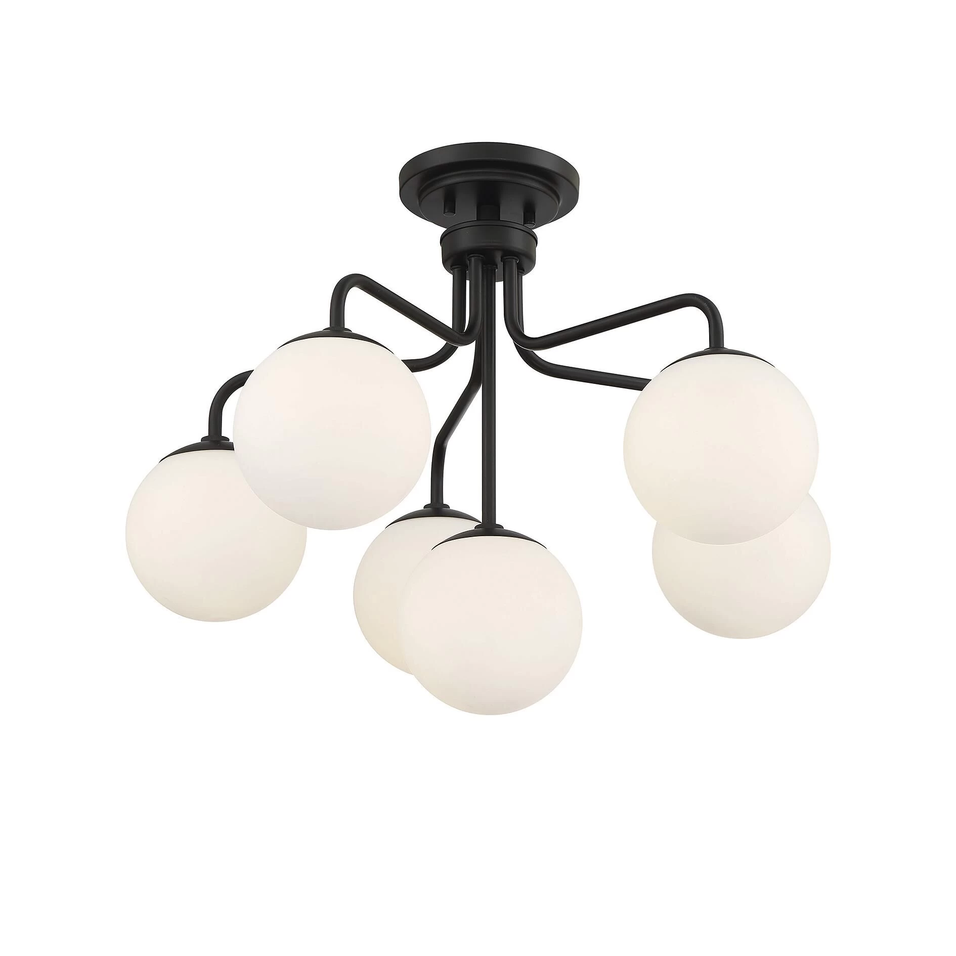 Marco 24 Inch 6 Light Semi Flush Mount By Savoy House - Image 11