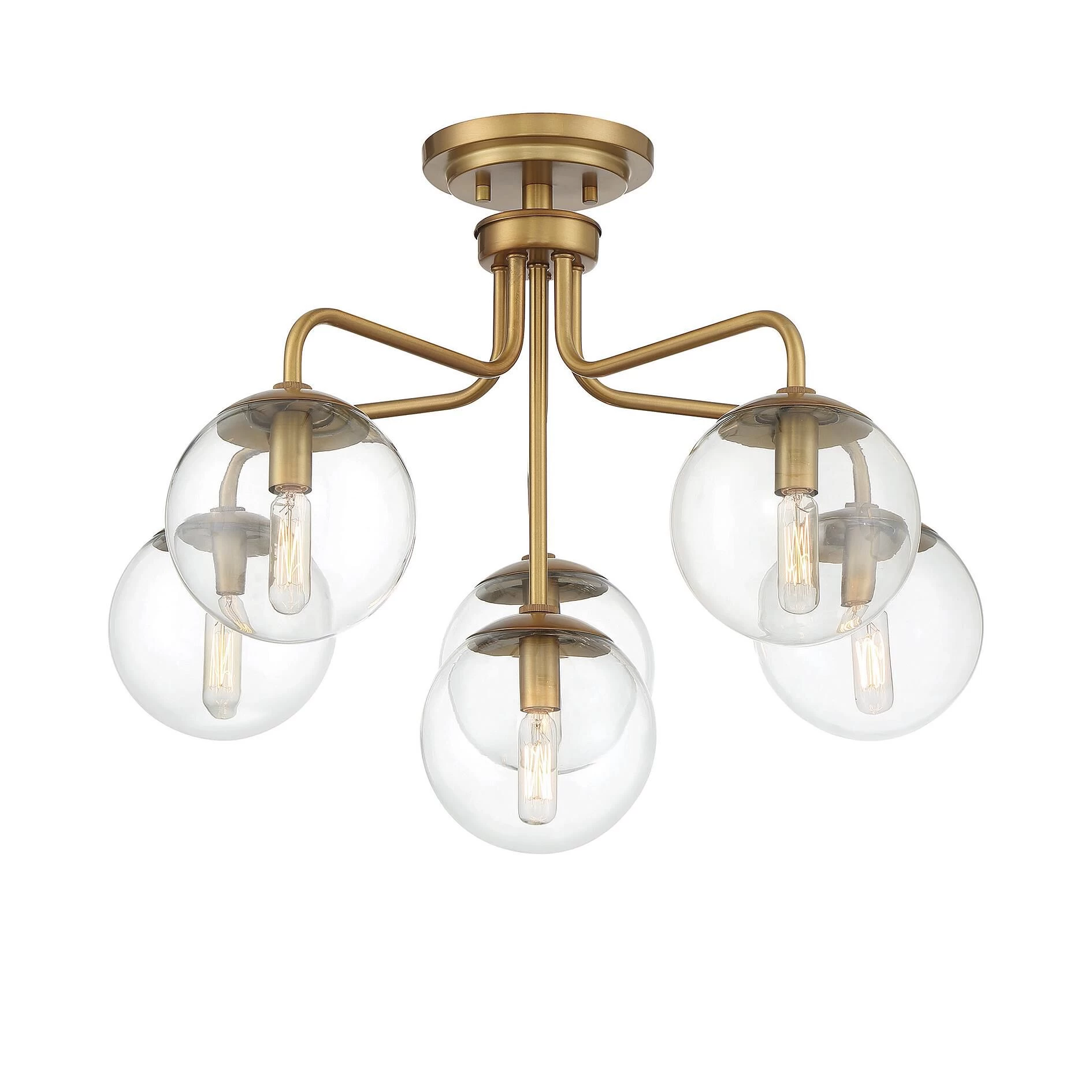 Marco 24 Inch 6 Light Semi Flush Mount By Savoy House - Image 15