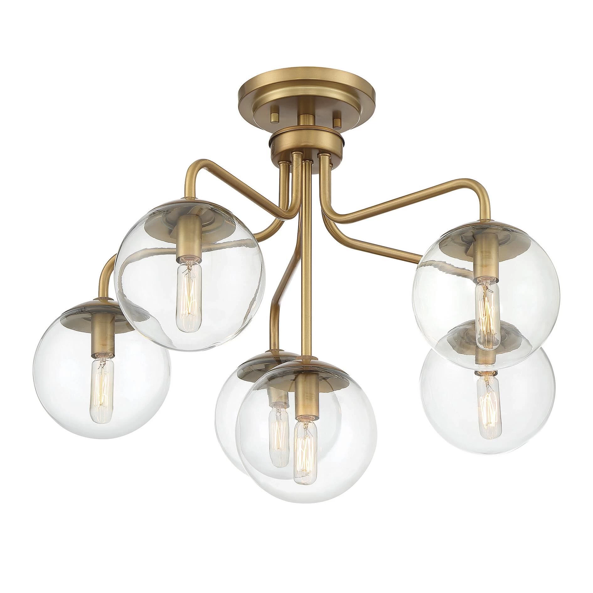 Marco 24 Inch 6 Light Semi Flush Mount By Savoy House - Image 17