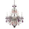 Hamilton Rock Crystal 22 Inch 6 Light Mini Chandelier By Schonbek
