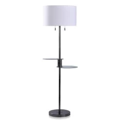 Brushed Black Nickel 61 Inch Floor Lamp By Stylecraft