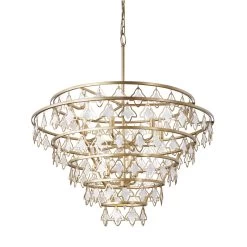 Fleur 36 Inch 10 Light Chandelier By Varaluz