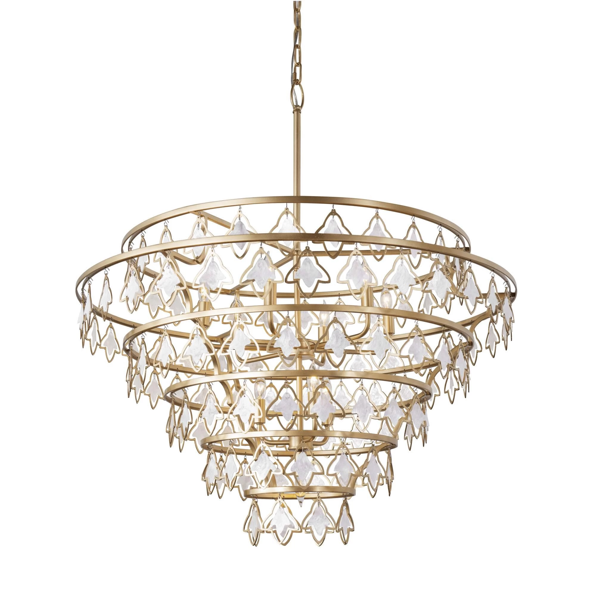 Fleur 36 Inch 10 Light Chandelier By Varaluz