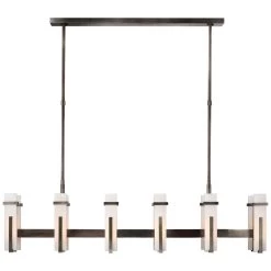 Visual Comfort Signature Collection Ian K. Fowler Malik 10 Inch LED Linear Suspension Light