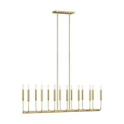 Ellen DeGeneres Brianna 47 Inch 14 Light Linear Suspension Light By Visual Comfort Studio Collection