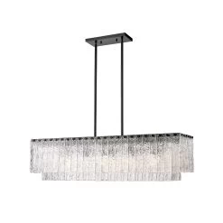 Glacier 42 Inch 5 Light Linear Suspension Light By Z-Lite