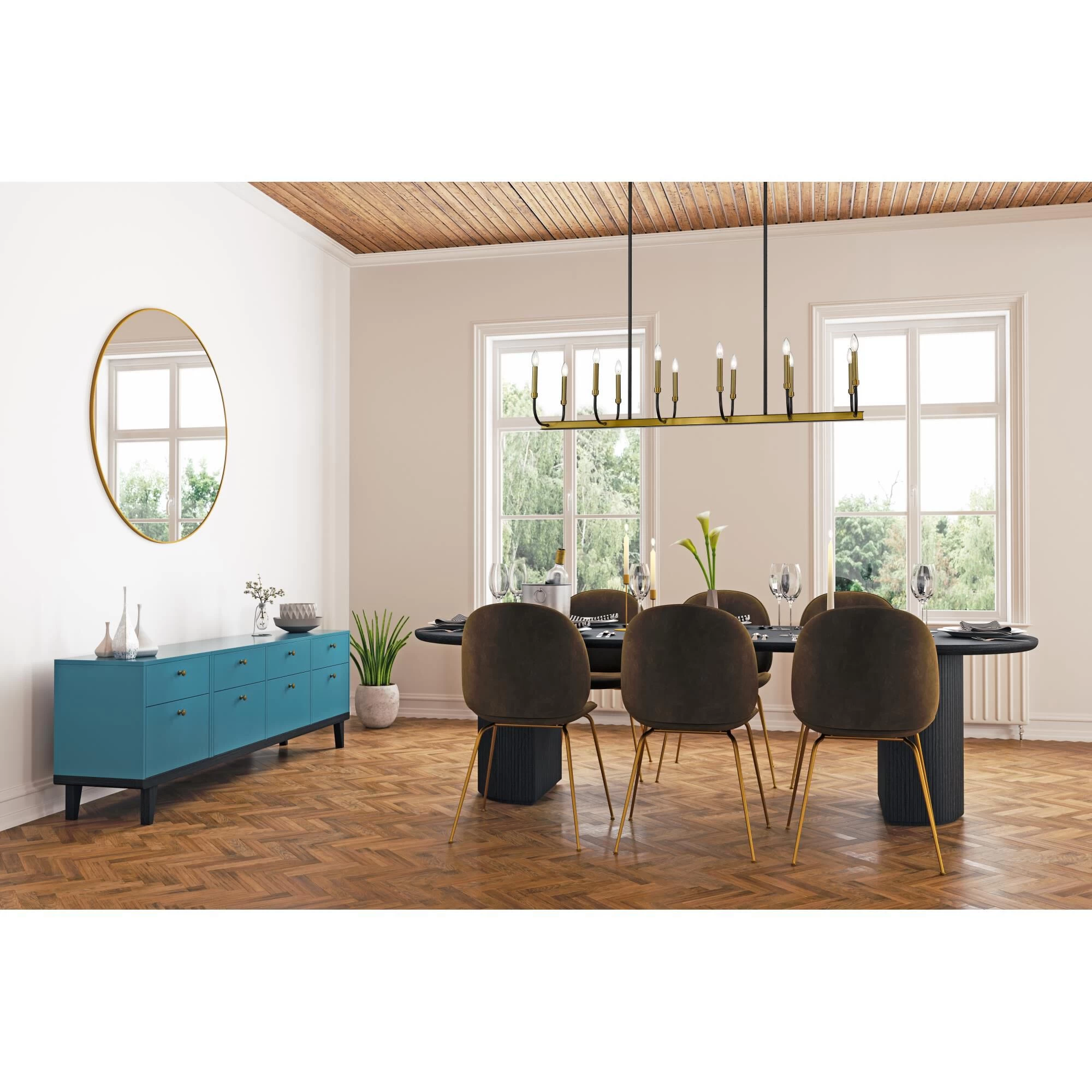 Haylie 56 Inch 12 Light Linear Suspension Light By Z-Lite - Image 10