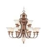 Savannah 42 Inch 12 Light Chandelier By Livex Lighting